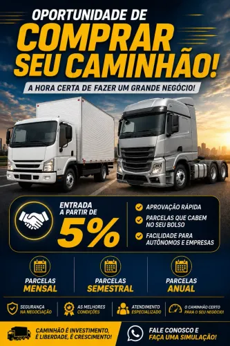 OPORTUNIDADE DE COMPRAR SEU CAMINHÃO