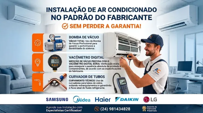 Instalação de ar condicionado