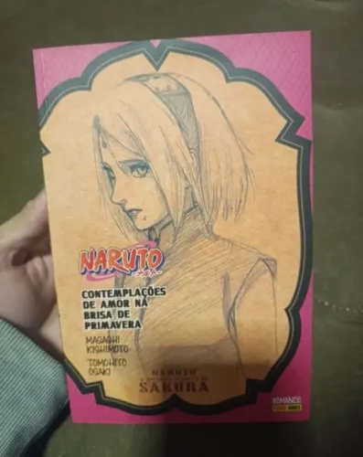 Livro naruto novel sakura contemplações de amor na brisa de primavera