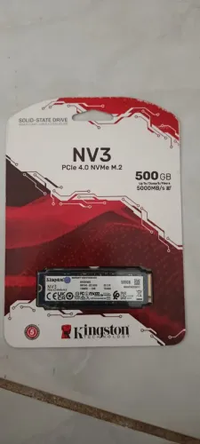 SSD Kingston NV3 500GB NVMe M.2 PCle 4.0 5000MB/s NOVA LACRADO
