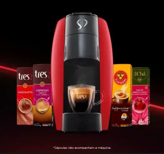 Cafeteira Espresso Lov Automática Vermelha 3 Corações Vermelho 127v