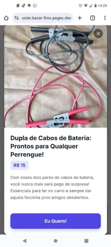Duplas de cabos de bateria!