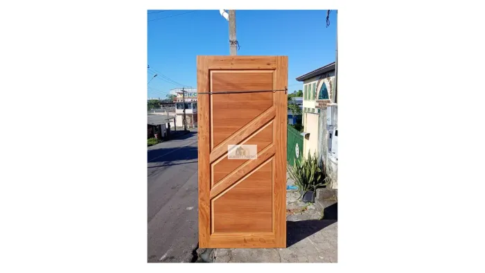 PORTA DE MADEIRA COM MDF M3 - MOGNO - BRANCA