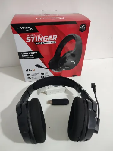 Headset Gamer HyperX Cloud Stinger Core Wireless com Dongle e Caixa