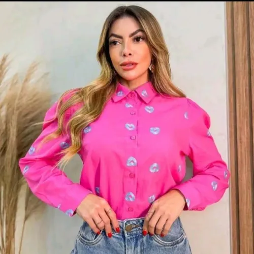 Camisa social feminina (Nova) veste tamanho M