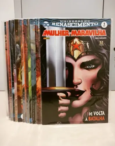 Lote HQ DC Mulher-Maravilha: Renascimento Vols. #01 ao #14 - Coleção Completa (Panini)