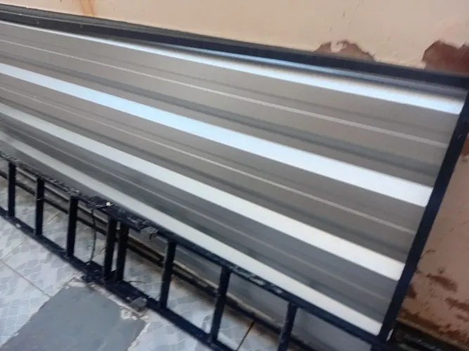 Cobertura para tanque de metalon e telha em zinco