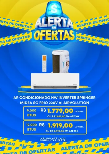 Aparelhos novos de ar condicionado