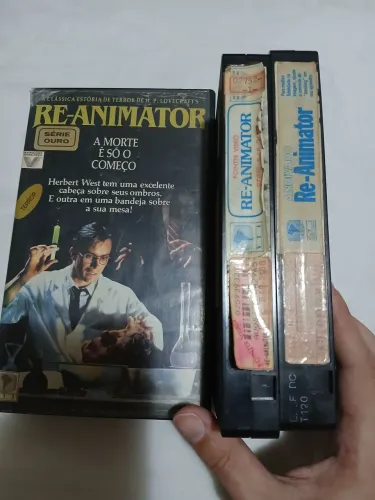 Vhs re-animator a hora dos mortos vivos + noiva de re-animator (sem capa)