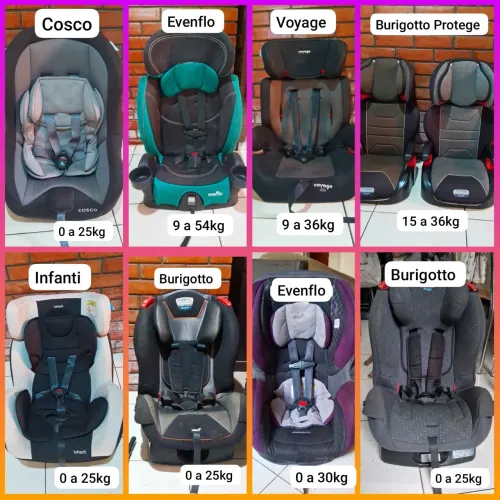 Cadeira de carro vários modelos e marcas A PARTIR DE 