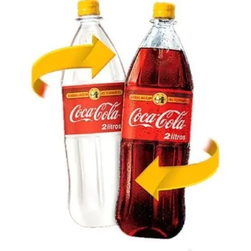 28 Garrafas de Coca-Cola retornável de 2 litros vazias 