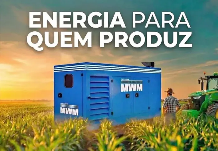 Gerador de energia MWM 125 kVA novo cabinado