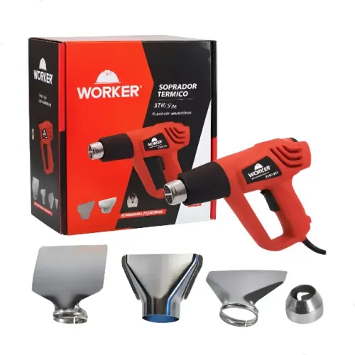 Soprador Térmico Worker 1800w 3 Estagios Profissional 4bicos