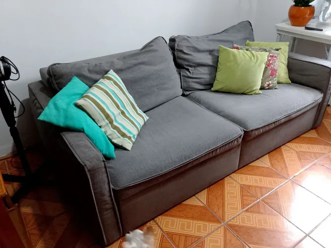 Sofá retrátil imperdível - baixei para sair . Encosto e assento lavavel 