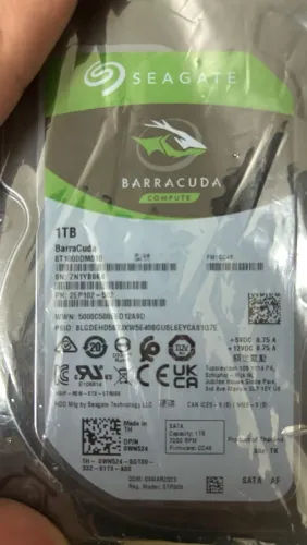 HD Barracuda 1 TB novo hard disk