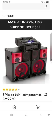 Vendo Mini System LG 9950