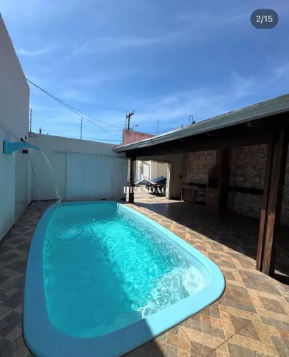 casa no bairro batingas com 3 quartos e área gourmet com piscina
