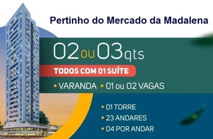 Edifício Solar Di Cavalcanti, 2 ou 3 Quartos, 50,90 a 63,90, 1 ou 2 vagas