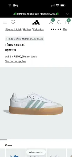 TÊNIS ADIDAS SAMBAE