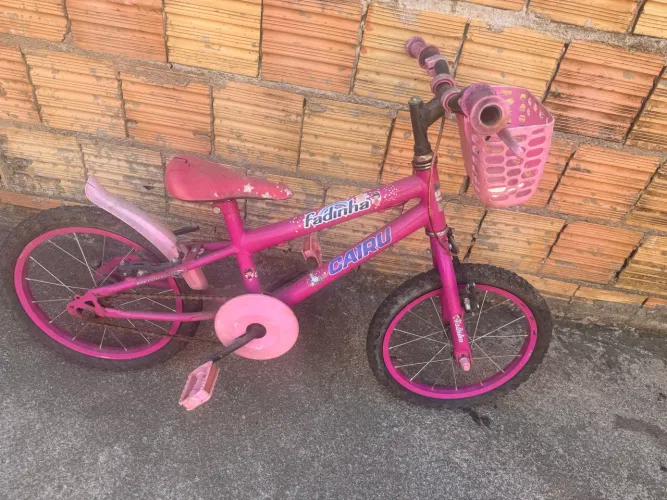 BICICLETA INFANTIL ARO 16 CAIRU FADINHA ROSA