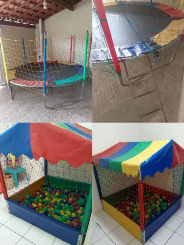 CAMA ELÁSTICA 3MT (PULA-PULA) + PISCINA DE BOLINHAS 150x150