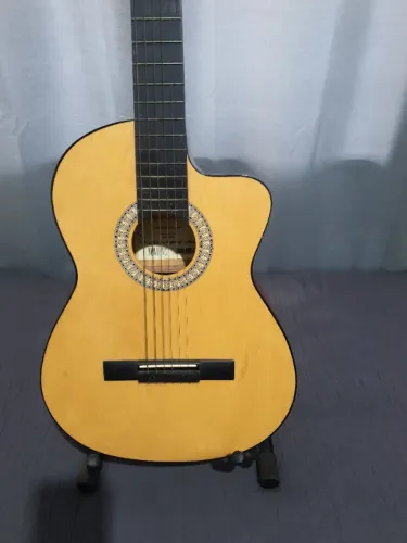 Violão Elétrico Vogga VCE301 NA (Cordas de Aço) + Afinador Digital + Suporte