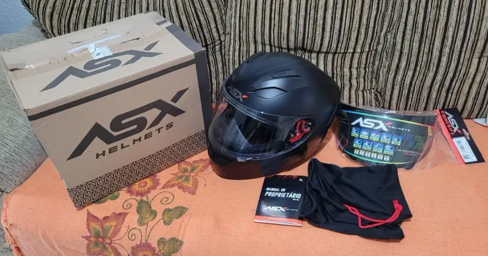 Capacete ASX City solid fosco preto-grafite 60/L
