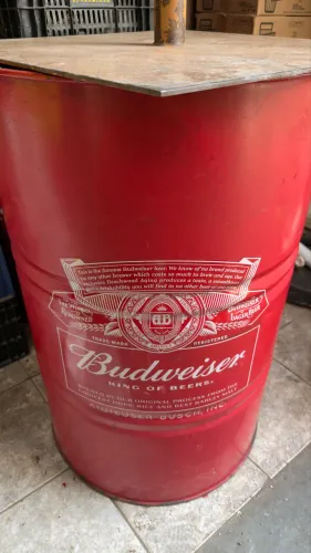 Tambor Budweiser bar decoração 
