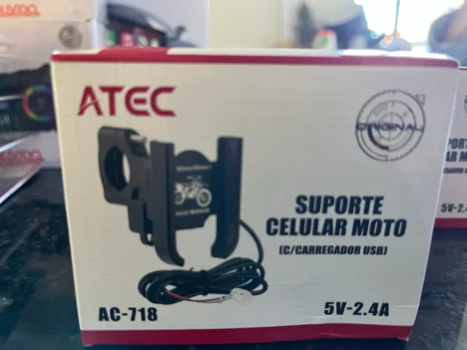 Suporte celular carregador