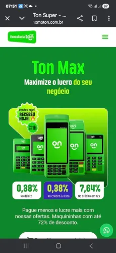 Vendas de naquinas promoção 