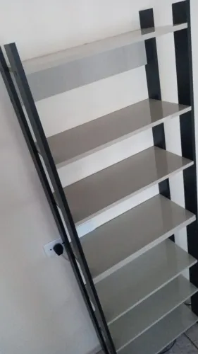 Estante Multiuso 7 Prateleiras em MDF Moderna Organização Sala Quarto Cozinha Escritório