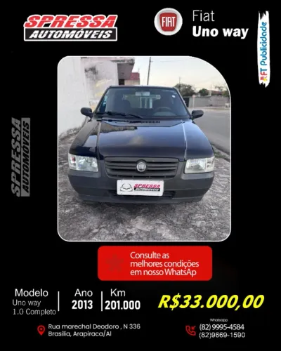 Fiat Uno Mille WAY Economy 1.0 F.flex 4P 2013