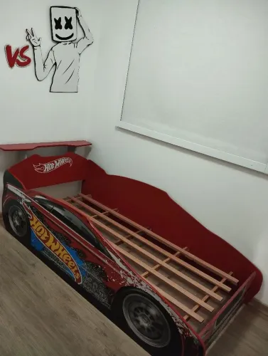Cama de Solteiro hotwheels