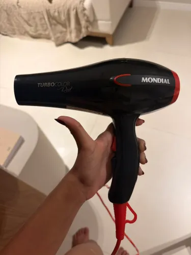 Secador de cabelo turbo colou red mondial