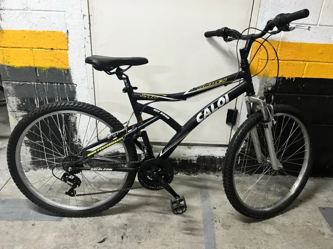 Bicicleta Caloi Bicicleta Andes, Aro 26, Câmbio 21 Velocidades, Preta