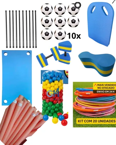 Produtos para aula de Natação e Hidroginástica