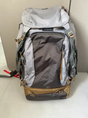 Mochila Para Viagem Travel 500 70 Litros Quechua Cor Cinza