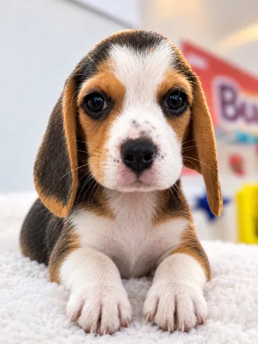 Filhote de beagle menor da raça 