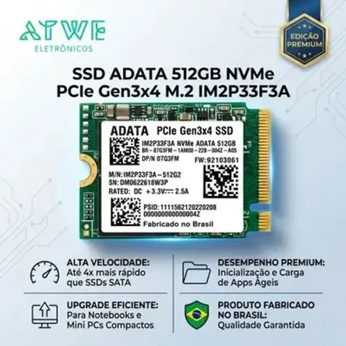 SSD NVME 256Gb