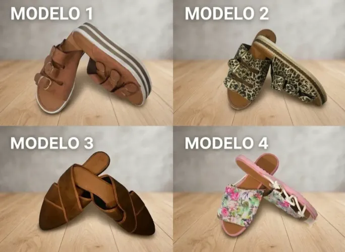SANDÁLIAS FEMININAS LOTE COM 44 PEÇAS Preço de Custo (Para Revender e Lucrar!) 20,00 cada.