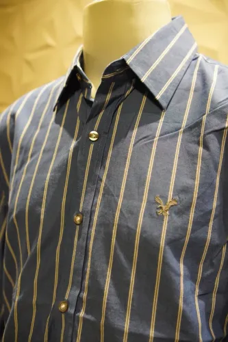 Camisa social american eagle tamanho G azul