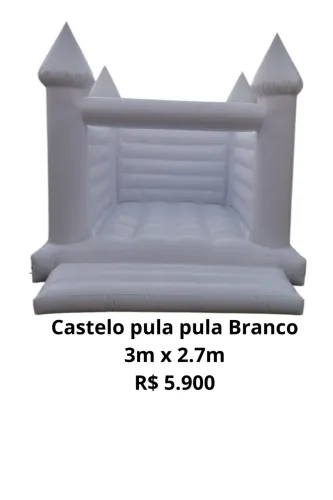 Castelo pula pula branco
