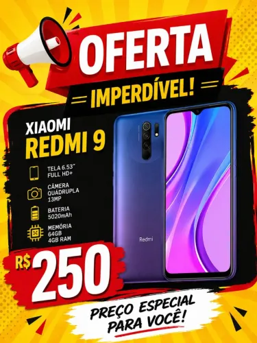 REDMI 9 MUITO NOVO 