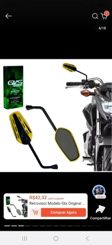 Retrovisor de moto