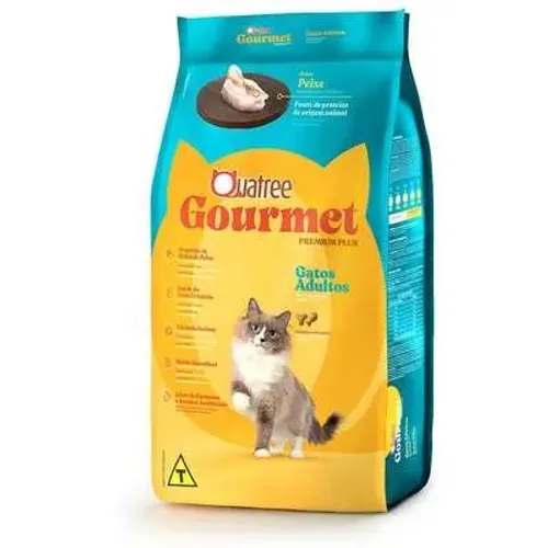Quatree Gourmet gatos adultos peixe 10,1kg + entrega grátis