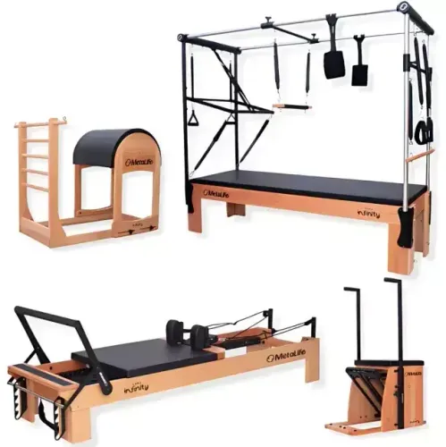Conjunto Pilates Novo: MetaLife, Linha Infinity: Cadilac, Reformer, Barrel, Chair
