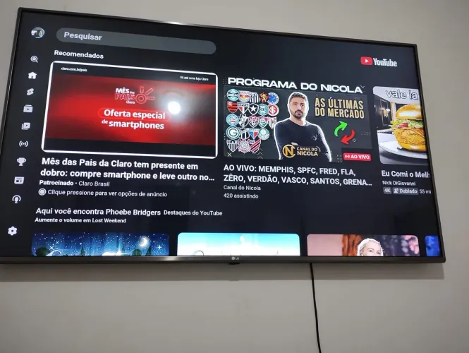 TV LG 55 Polegadas 4K Smart - Completa