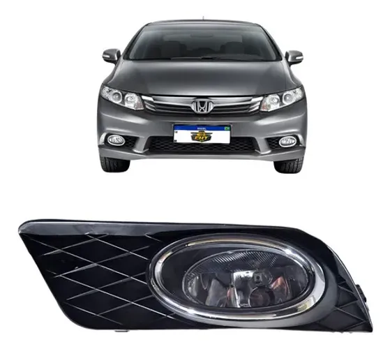 Farol Milha Esquerdo Honda Civic G9 2012 2013 2014 2015 Preto
