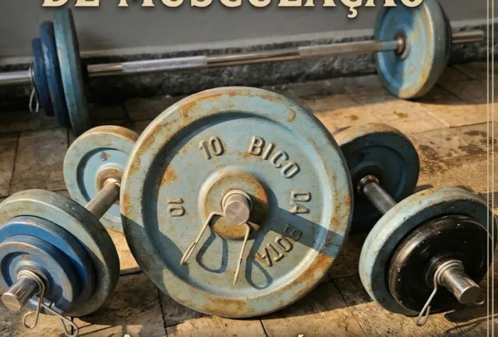 Kit de Pesos Musculação Vintage "Bico da Bota" - Ferro Fundido Clássico