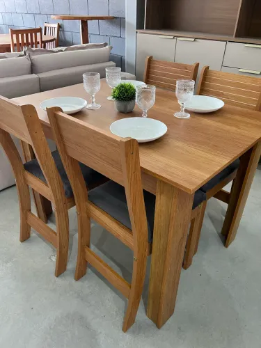 Mesa MDF + 4 Cadeiras PROMOÇÃO LIMPA ESTOQUE!